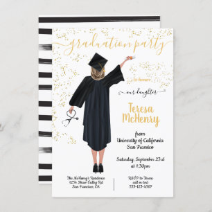 Personalised Portrait Nurse Medical Graduation Invitation
