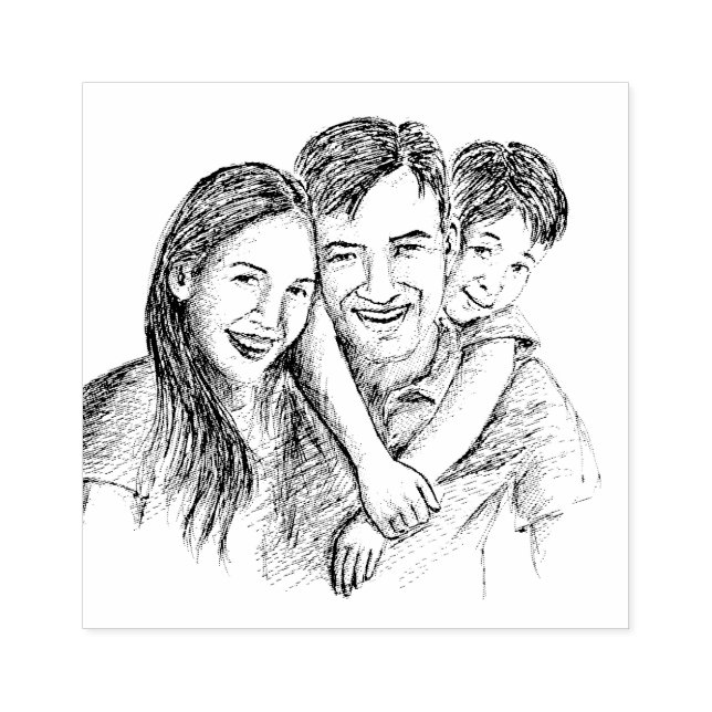 Personalised portrait stamp  (Imprint)