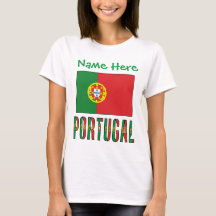 Personalised Portugal Flag Heritage Women's
