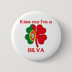 Personalised Portuguese Kiss Me I'm Silva 6 Cm Round Badge