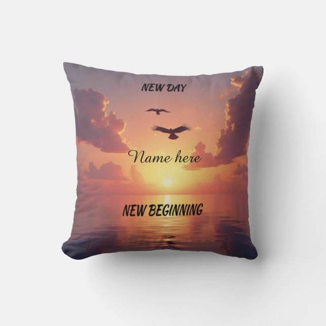Personalised Positive Throw Pillow (Front)