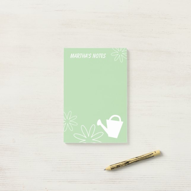Personalised Post-it® notes for plant lover (On Desk)