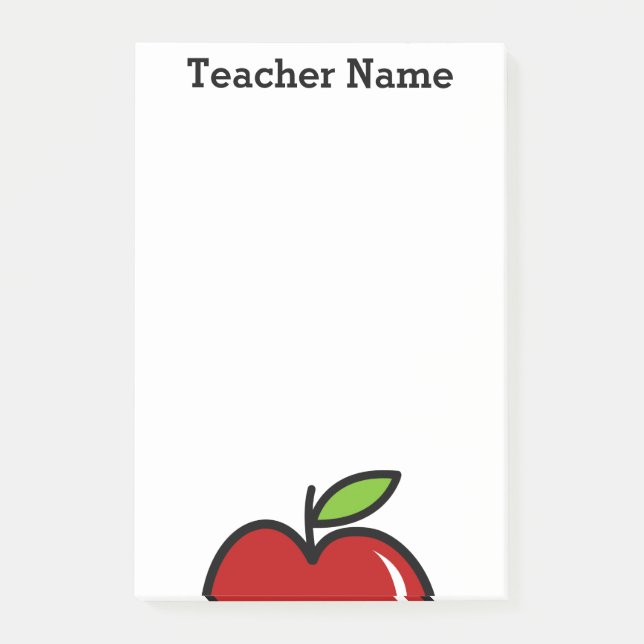 Personalised Post-it® notes for teachers (Front)