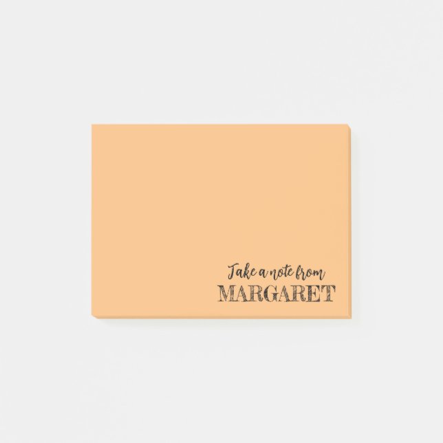 Personalised Post-it® notes in custom colours (Front)