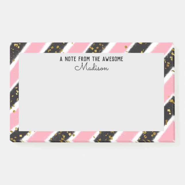 Personalised post-it notes - Just add your name (Front)