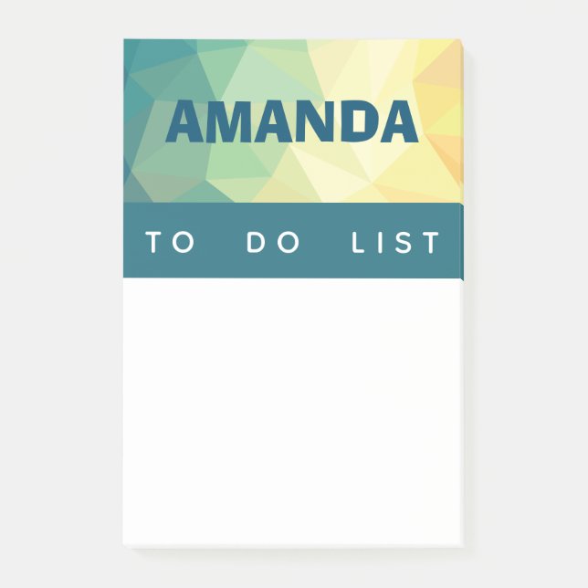 Personalised Post it notes modern design (Front)