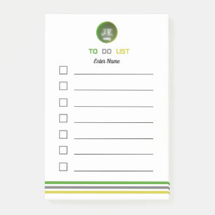 Personalised Post-it Notes To Do List 2025 JK Logo