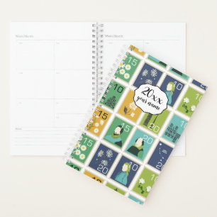 Personalised Postage Stamps Planner Notebook