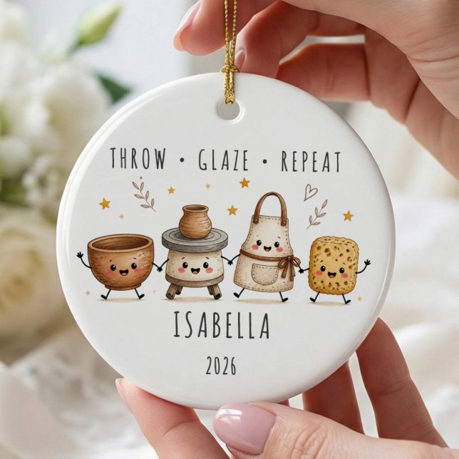 Personalised Pottery Ornament (Creator Uploaded)