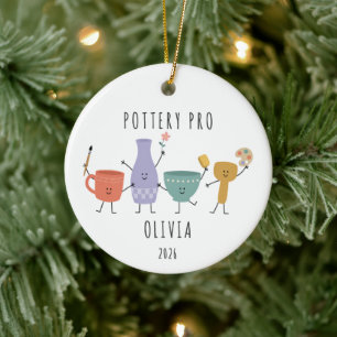 Personalised Pottery Pro Christmas Ornament