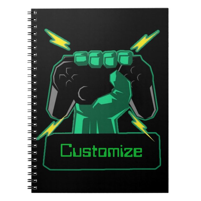 Personalised Power Gamer Notebook (Front)