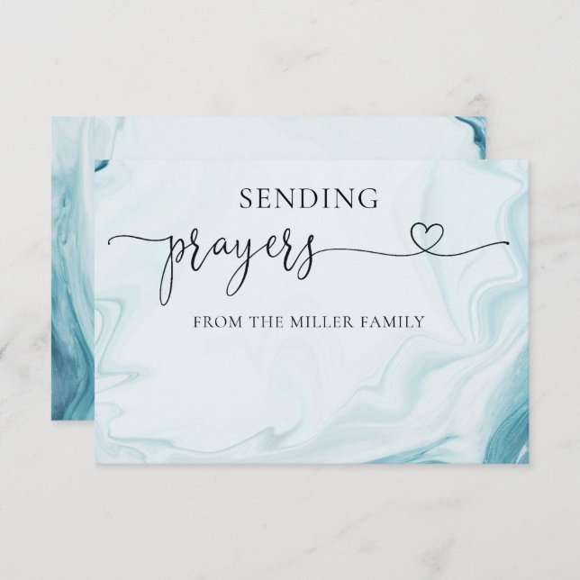 Personalised Prayer Cards with Envelopes (Front/Back)