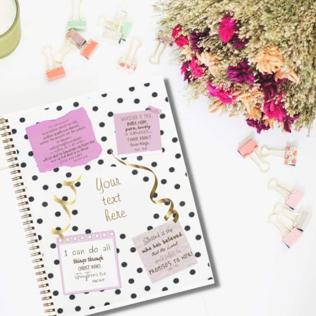 Personalised prayer journal | polka dot (Creator Uploaded)