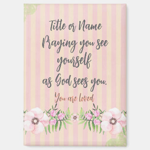 Personalised Prayer Quote  Magnet