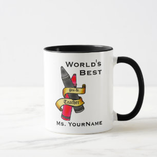 Personalised Pre-K Teacher Mug
