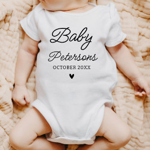 Personalised Pregnancy Announcement Coming Soon Baby Bodysuit