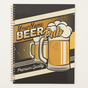 Personalised Premium Cold Beer Mug Pub Bar Planner