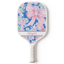 Personalised Preppy Pink Pickleball Paddle