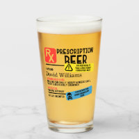 Personalised Prescription Beer Glass