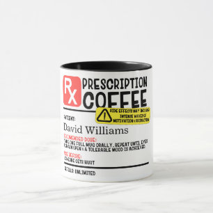 Personalised Prescription Coffee Mug