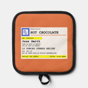 Personalised Prescription Hot Chocolate    Pot Holder