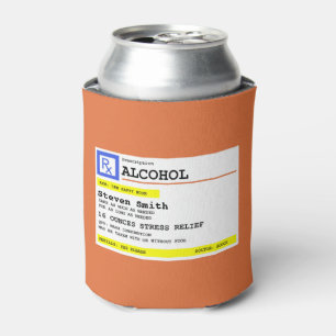 Personalised Prescription Humourous RX Alcohol Can Cooler