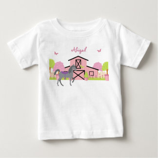 Personalised Pretty Barn & Garden Horse T-Shirt