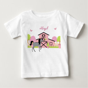 Personalised Pretty Barn & Garden Horse T-Shirt
