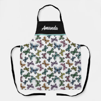 Personalised Pretty Butterfly Apron
