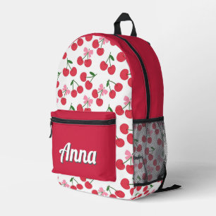 Personalised Pretty Colourful Modern Girly Fruit Printed Backpack