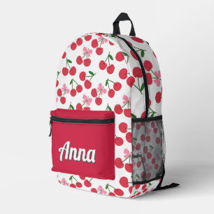 Personalised Pretty Colourful Modern Girly Fruit Printed Backpack