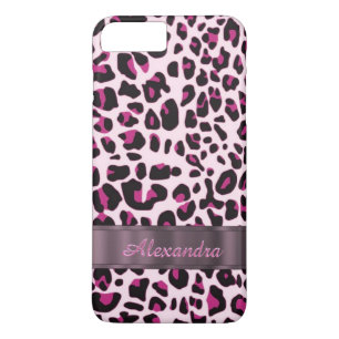Personalised pretty leopard animal print Case-Mate iPhone case