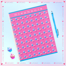 Personalised Pretty Pink and Blue Cupcake