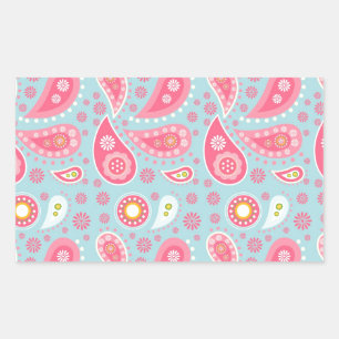 Personalised pretty pink gift ideas for girls rectangular sticker