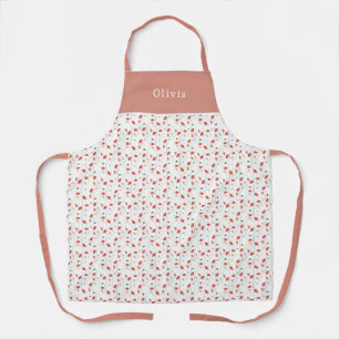 Personalised Pretty Poppy Pattern Apron
