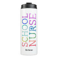 Personalised Pretty School Nurse Typography