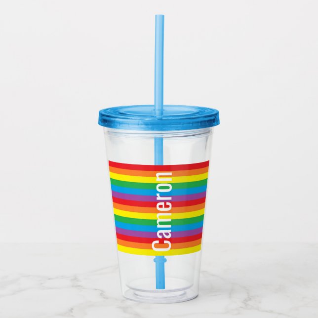 Personalised Pride Acrylic Tumbler (Front)