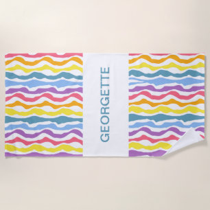 Personalised Pride Beach Towel