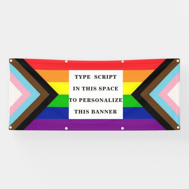 Personalised Pride Parade and Wall Banner (Horizontal)