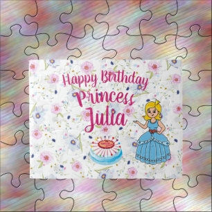 Personalised Princess Birthday Jigsaw Puzzle
