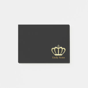 Personalised princess crown post-it notes