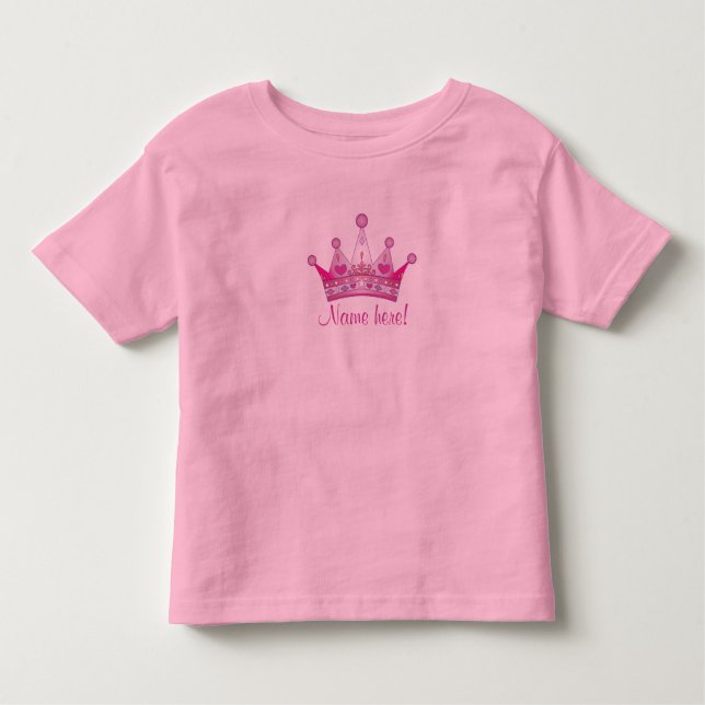 Personalised Princess Crown T-Shirt (Front)