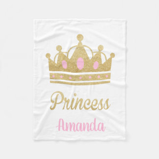 Personalised Princess Fleece Blanket