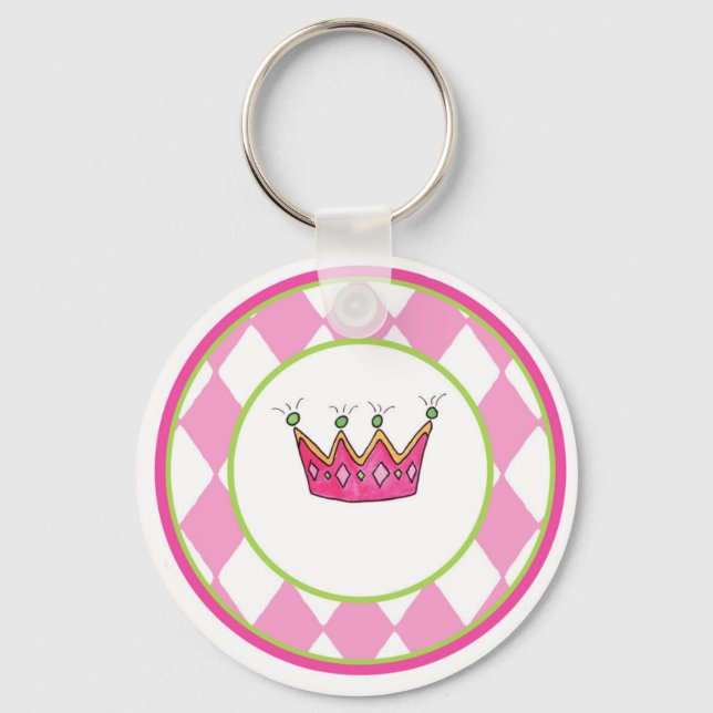 Personalised Princess Key Ring (Front)