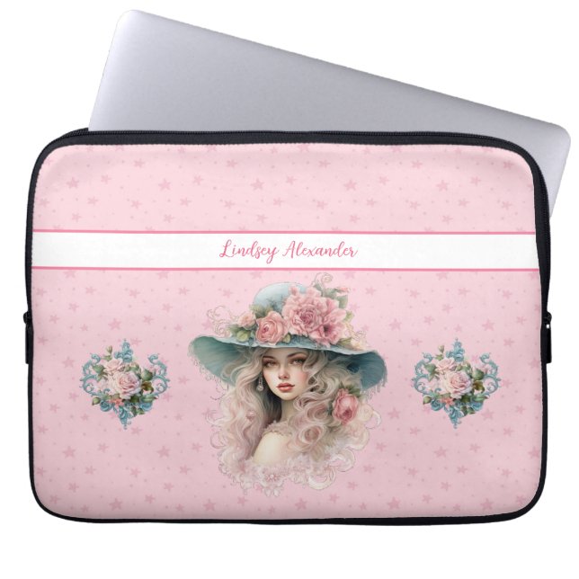Personalised Princess Laptop Sleeve (Front)