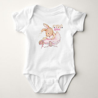 Personalised Princess Lilibet Ballerina Rabbit Baby Bodysuit