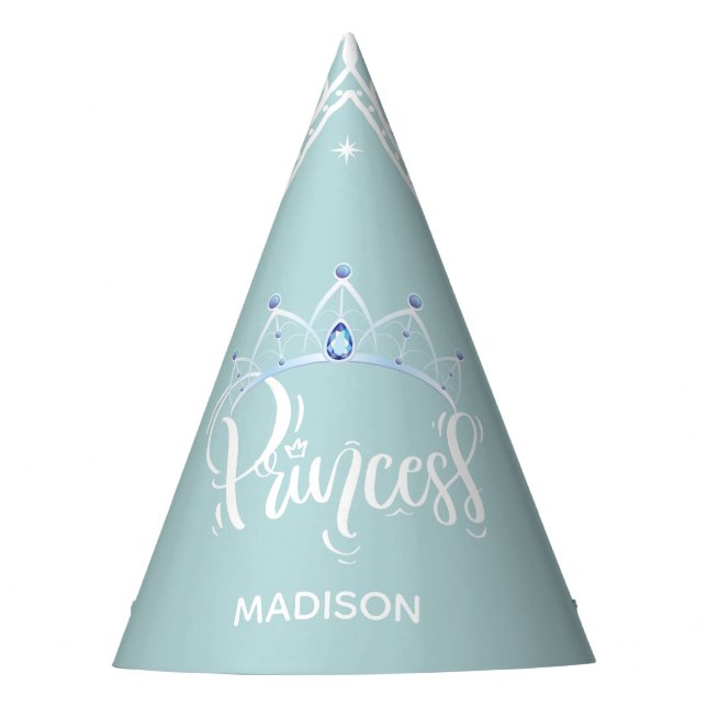 Personalised Princess Party Hat (Front)