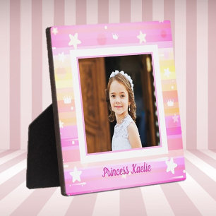 Personalised Princess Photo tabletop Plaque