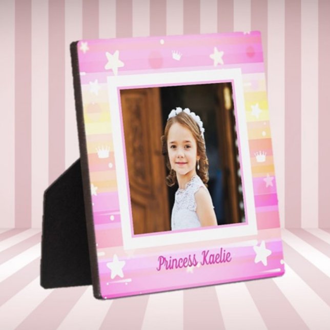 Personalised Princess Photo tabletop Plaque (Creator Uploaded)