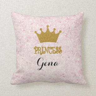 Personalised Princess Throw Pillow